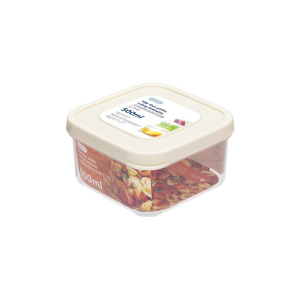 Hộp thực phẩm vuông Hokkaido 500ml - Giao màu ngẫu nhiên