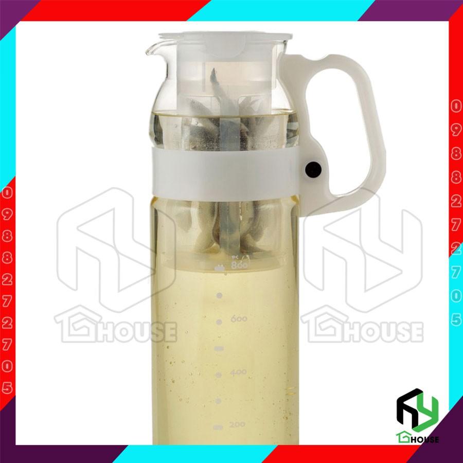 Bình nước thủy tinh borosilicate siêu chịu nhiệt đổ nước nóng không vỡ có lọc - 1.3L- KT2933FW