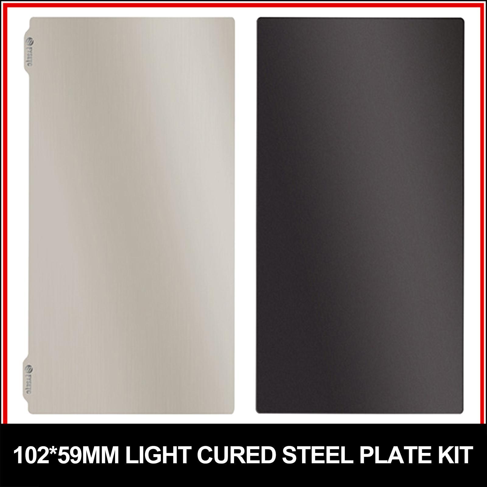 Resin Magnetic Flexible Spring Steel Build Plate, 102x59mm, 3D Printing Platform Spring Plate Kit, Sticker Heated Bed for Longer Orange 10