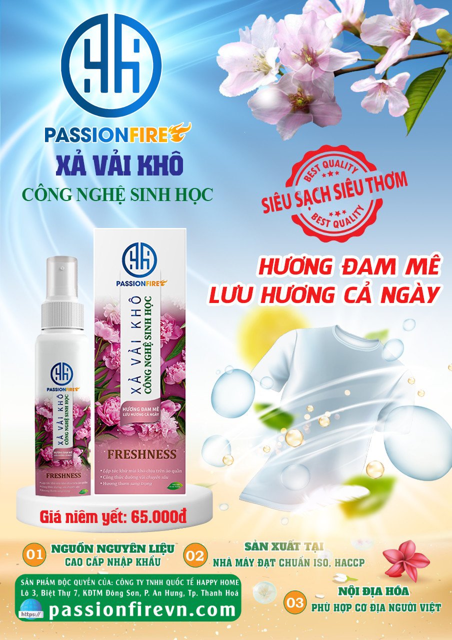 Xả vải khô công nghệ sinh học Passionfire