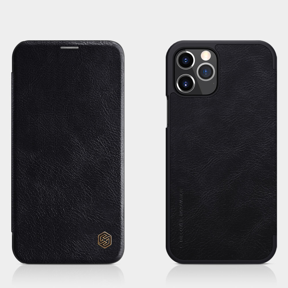 Bao da Leather cho iPhone 12 Pro Max  hiệu Nillkin Qin  - Hàng chính hãng