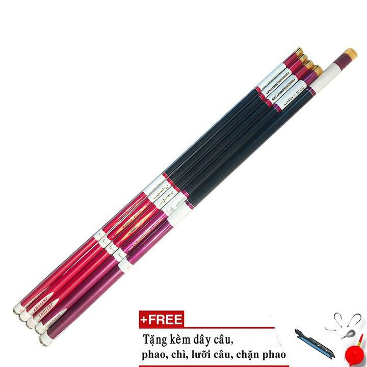Cần câu tay cacbon 3,6m đến 6.3m supefine cao cấp tặng bộ phụ kiện câu đồ câu 99 hoang_hai_shop_01