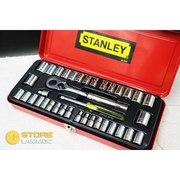 1/4 và 3/8&quot; Bộ tuýp 37 chi tiết Stanley 89-518