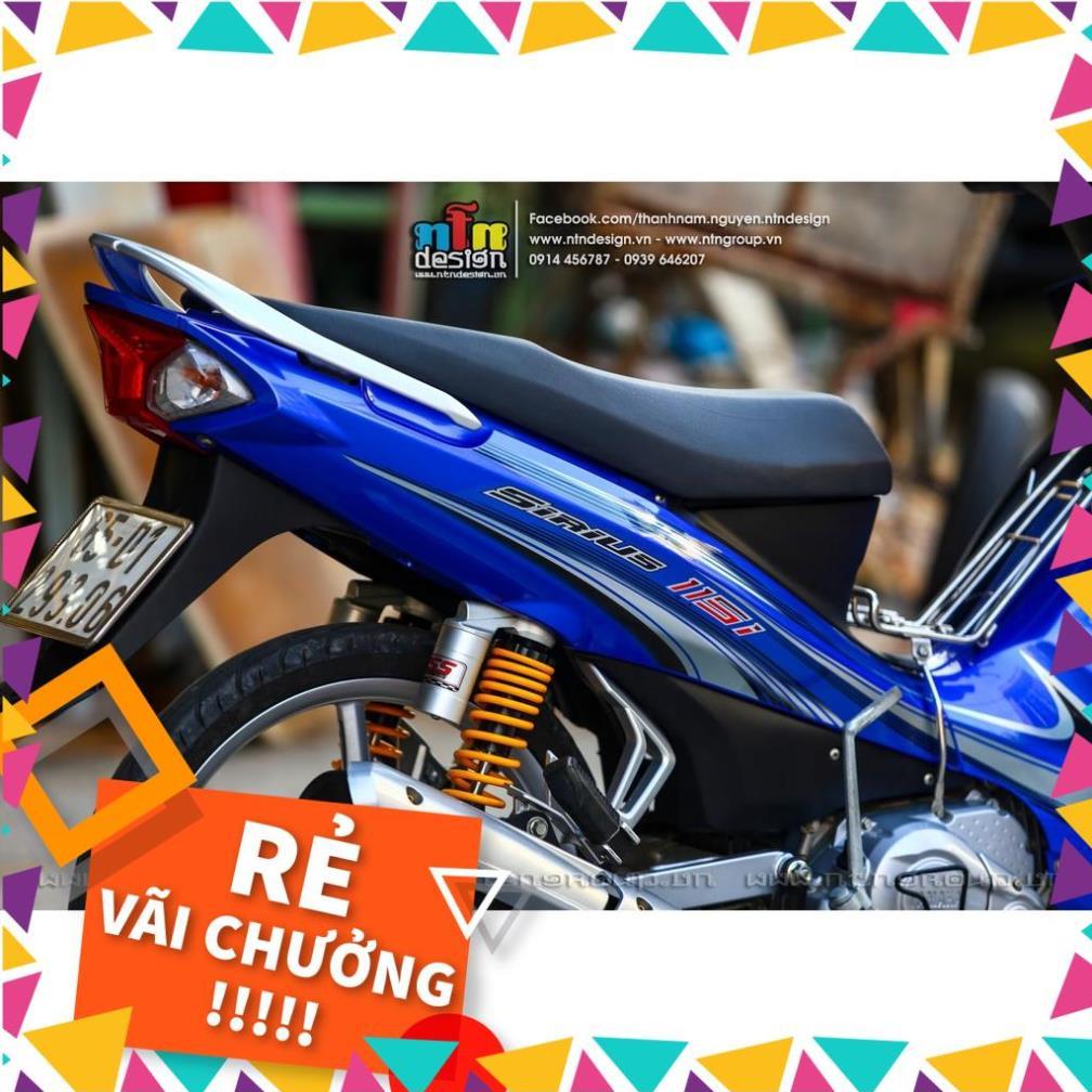 Tem Rời Sirius FI 115 Mẫu Sọc Xanh Đen Trắng