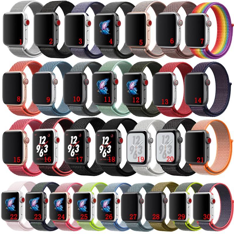 Dây đeo thay thế chất liệu vải dù cho Apple Watch 1 2 3 4 5 6 SE 7