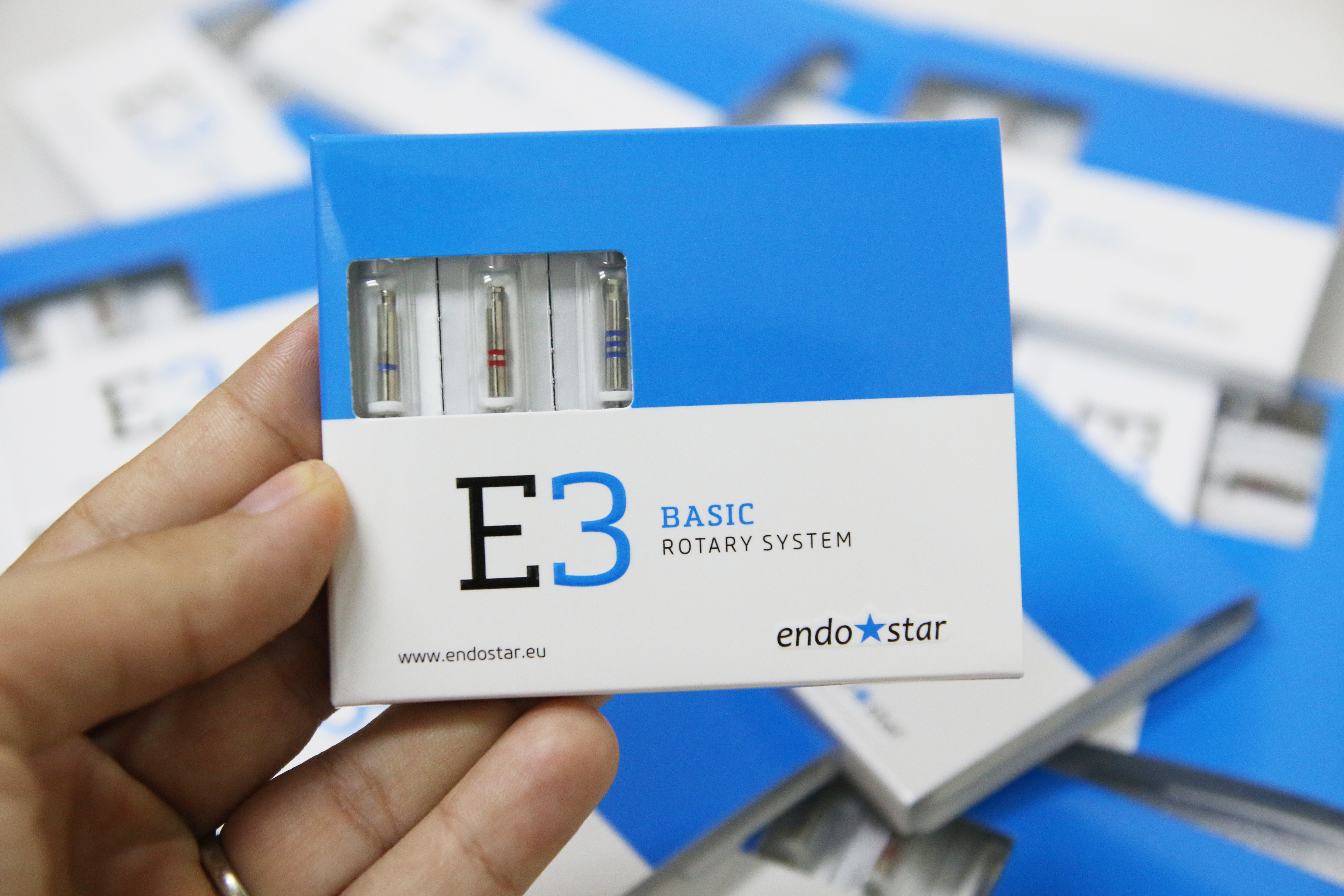 Trâm file nội nha từ châu Âu EndoStar E3- file đàn hồi - E3 Big-3 cây khác loại-35/04 (25mm), 40/04 (25mm), 45/04 (25mm)