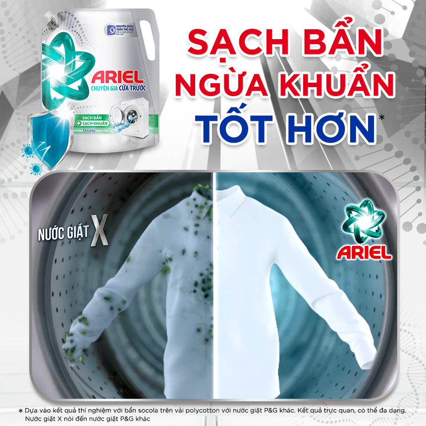 Combo 2 Nước Giặt ARIEL Cửa Trước Túi 3.2Kg/3.05Kg x2