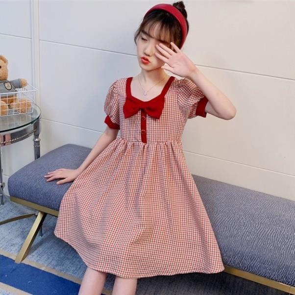 IVL89 Size110-160 (15-40kg) Đầm cho bé gái, kiểu dáng công chúa Hàng Quảng Châu Thời trang trẻ em