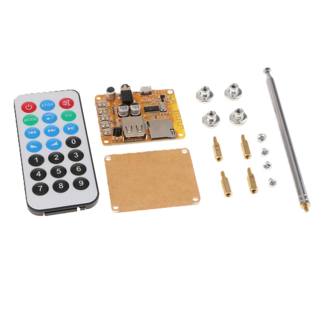 MP3 Decode Board with Remote&Cable DIY Bluetooth Module Aux Audio Player