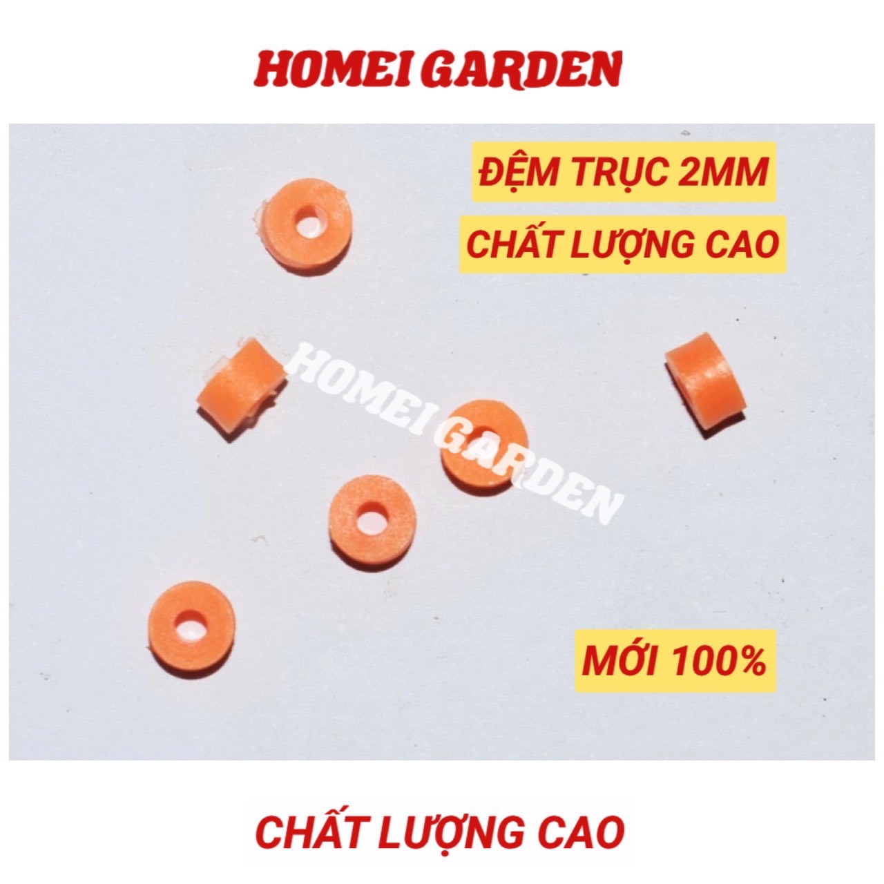 Đệm trục màu da cam kích thước 2x5x3mm chất lượng cao - HM0020