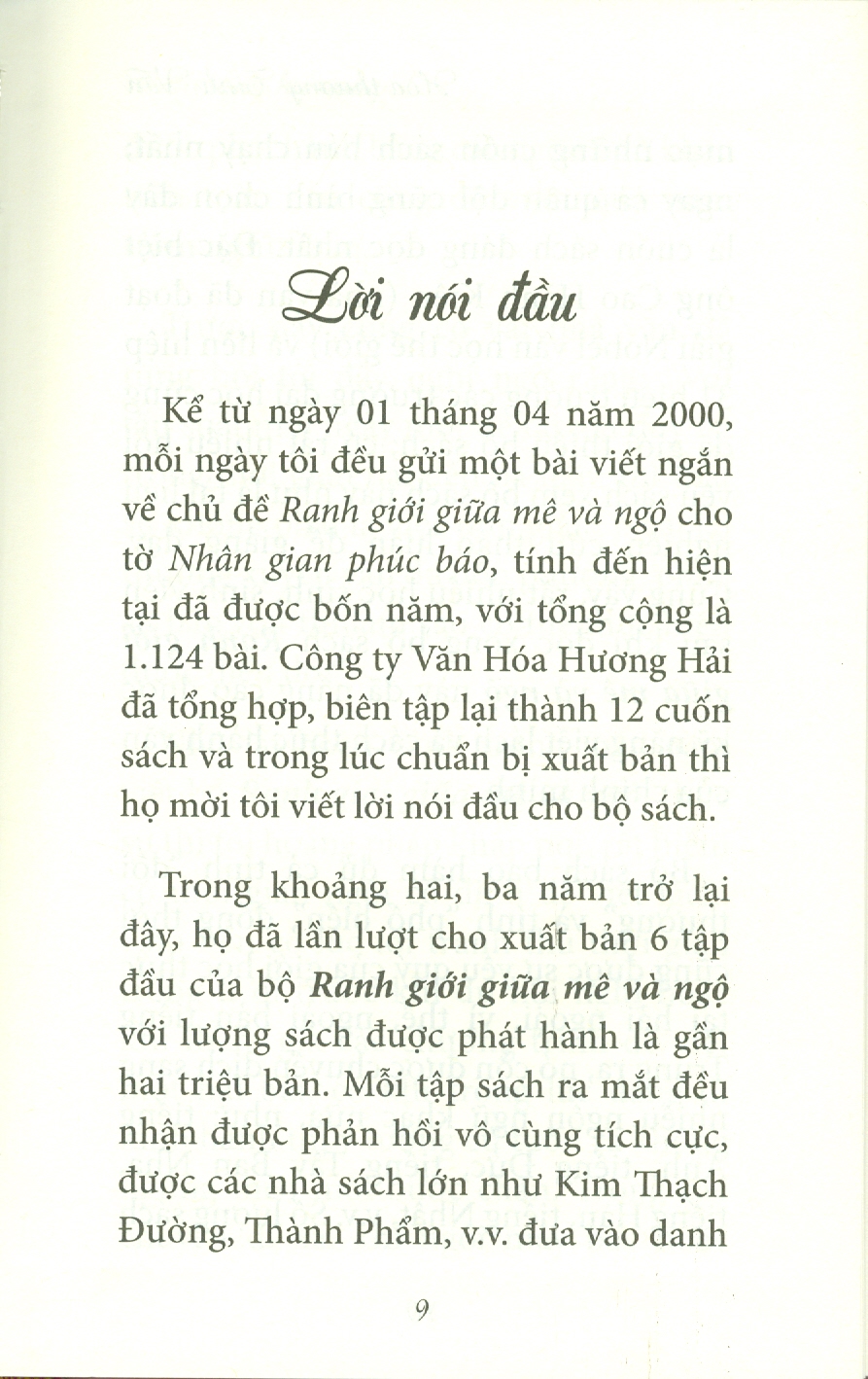 Tuyển Tập Ranh Giới Giữa Mê Và Ngộ - Tập 14: TRAO TẶNG HY VỌNG