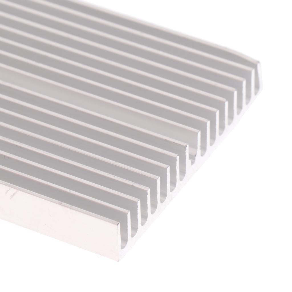 High Power LED aluminum Heatsink Module 100x60x10mm Silver  Color