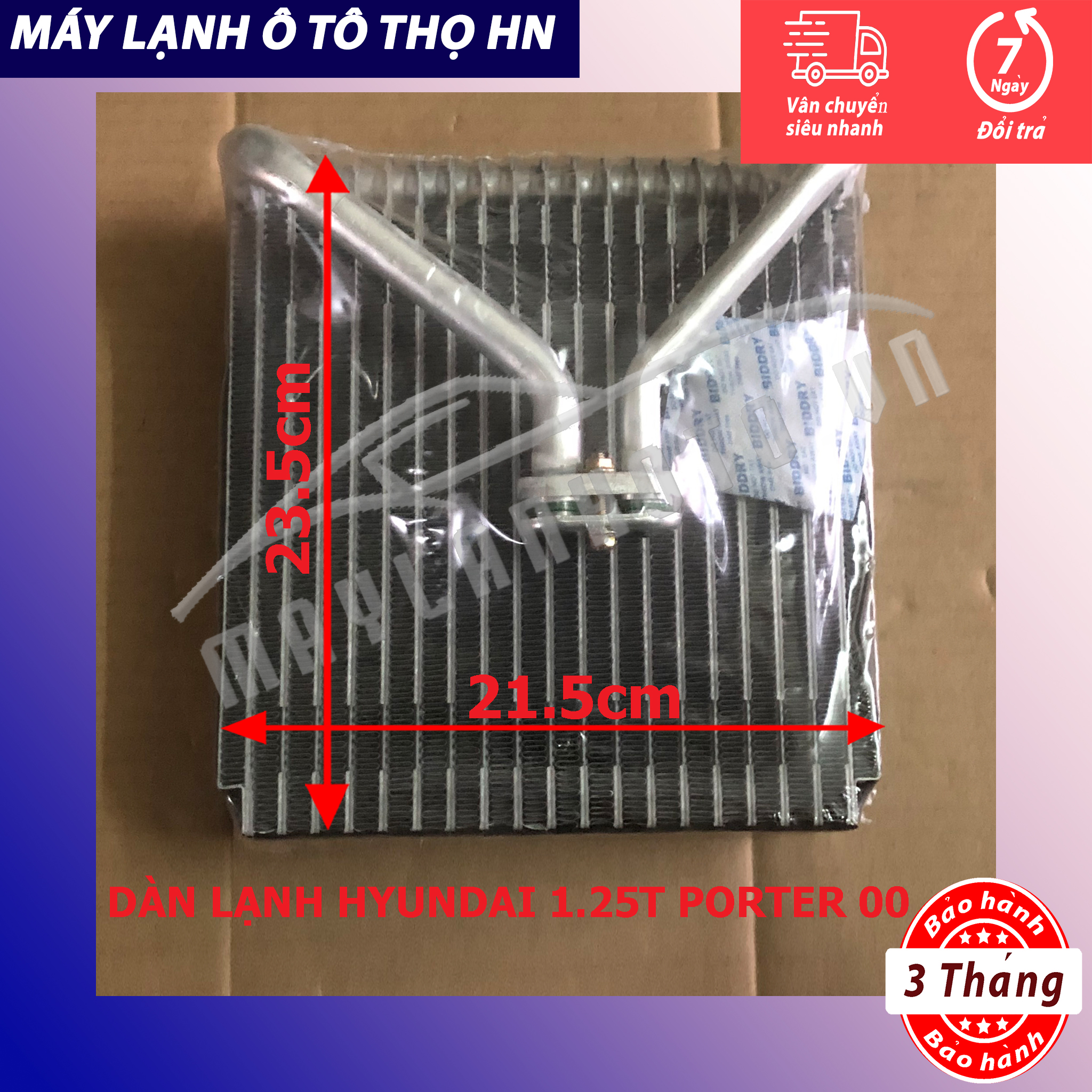 Dàn lạnh Hyundai Porter 1,25 tấn 2000 2001 2002 HBS Trung Quốc 00 01 02