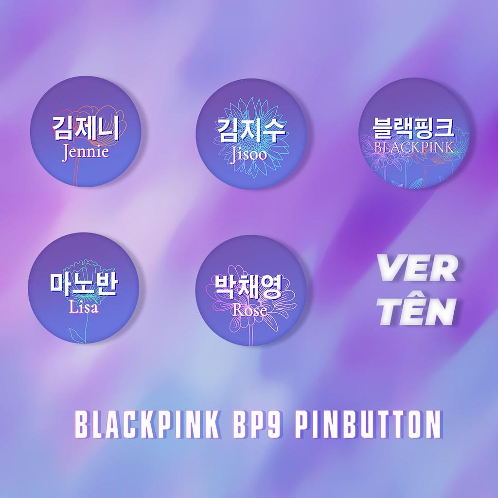 Set 4 Sticker Blackpick Và huy hiệu cài áo BlackPink BP9