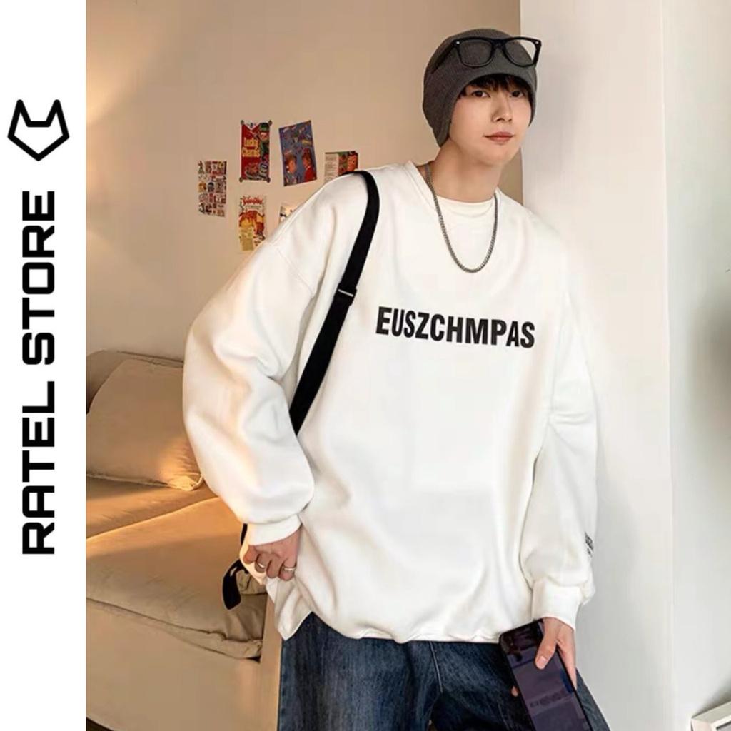 Áo Sweater Nỉ Bông Nam Nữ EUSZCHMPAS Unisex Form Rộng