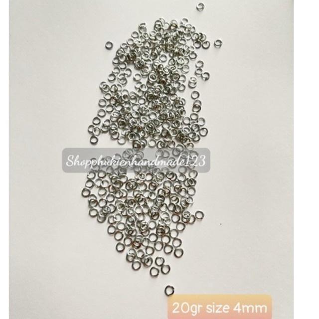 20gr khoen nối size xi bạc/xi vàng/xi đồng (4mm/5mm/8mm)