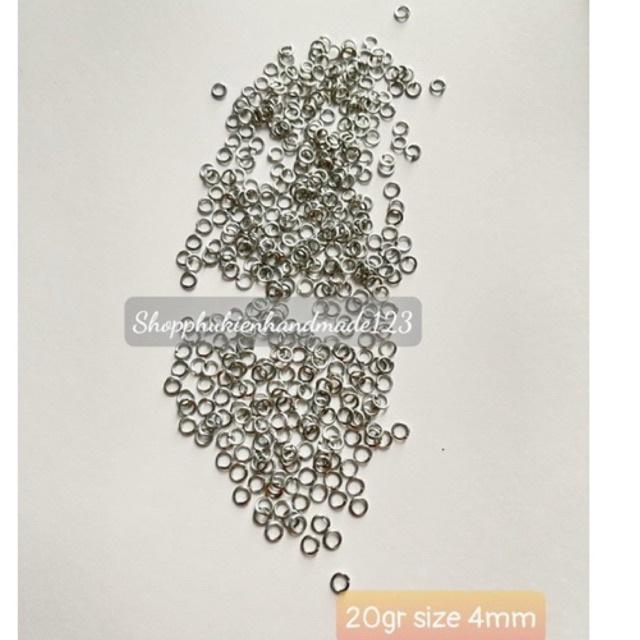 20gr khoen nối size xi bạc/xi vàng/xi đồng (4mm/5mm/8mm)