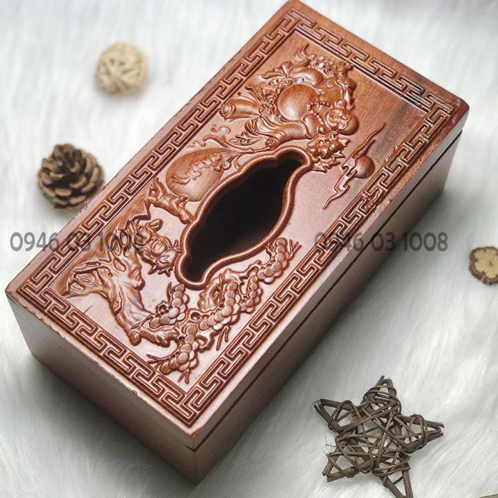 Hộp Khăn Giấy Gỗ Hương Hộp đựng giấy ăn tiện lợi cho mọi gia đình, Sang Trọng