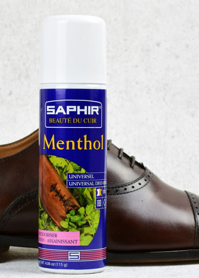 Xịt khử mùi giày da hương bạc hà Saphir Menthol 200ml