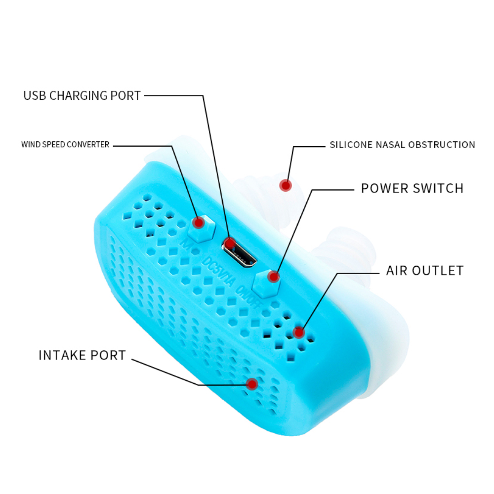 Thiết bị kẹp mũi chống ngáy, chất liệu silicone