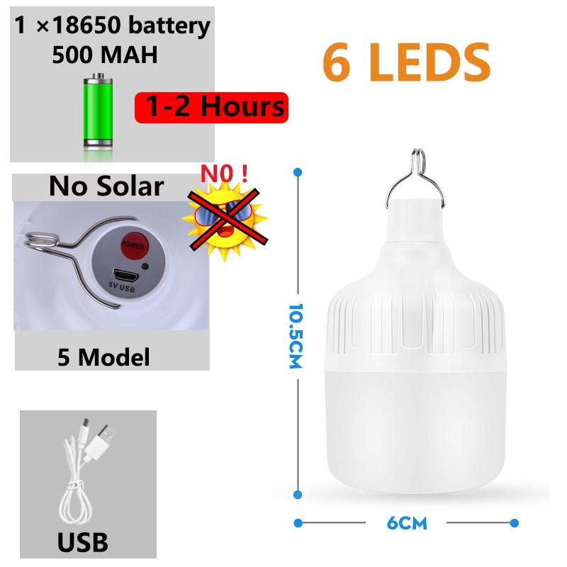 Đèn chiếu sáng mặt trời USB Đèn năng lượng mặt trời Đèn năng lượng mặt trời Đèn chiếu sáng mặt trời Đèn chiếu sáng di động Ánh sáng khẩn cấp bên ngoài Chống thấm nước cho câu cá cắm trại