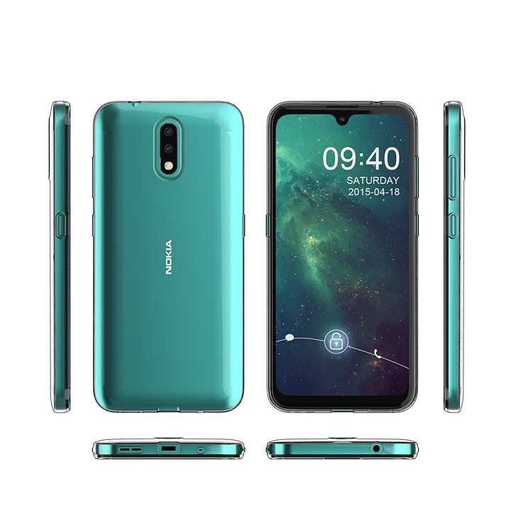 Ốp lưng dành cho Nokia 2.3 chất liệu silicon dẻo trong cao cấp