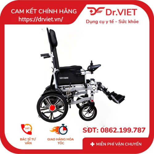 XE LĂN ĐIỆN LUCASS XE-122L thương hiệu Mỹ là dòng xe lăn điện được gia công và sản xuất bởi thương hiệu Lucass Mỹ, phần khung của xe được làm từ hợp kim nhôm siêu bền siêu nhẹ giúp cho quá trình di chuyển của người già người bệnh dễ dàng.