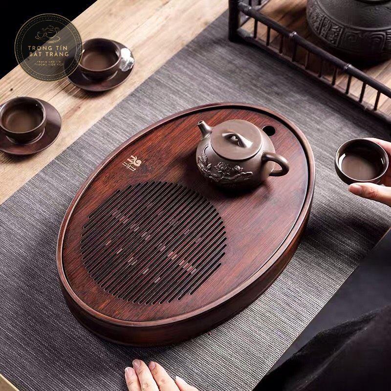 Khay Trà Tre Cao Cấp Bầu Dục KT 17