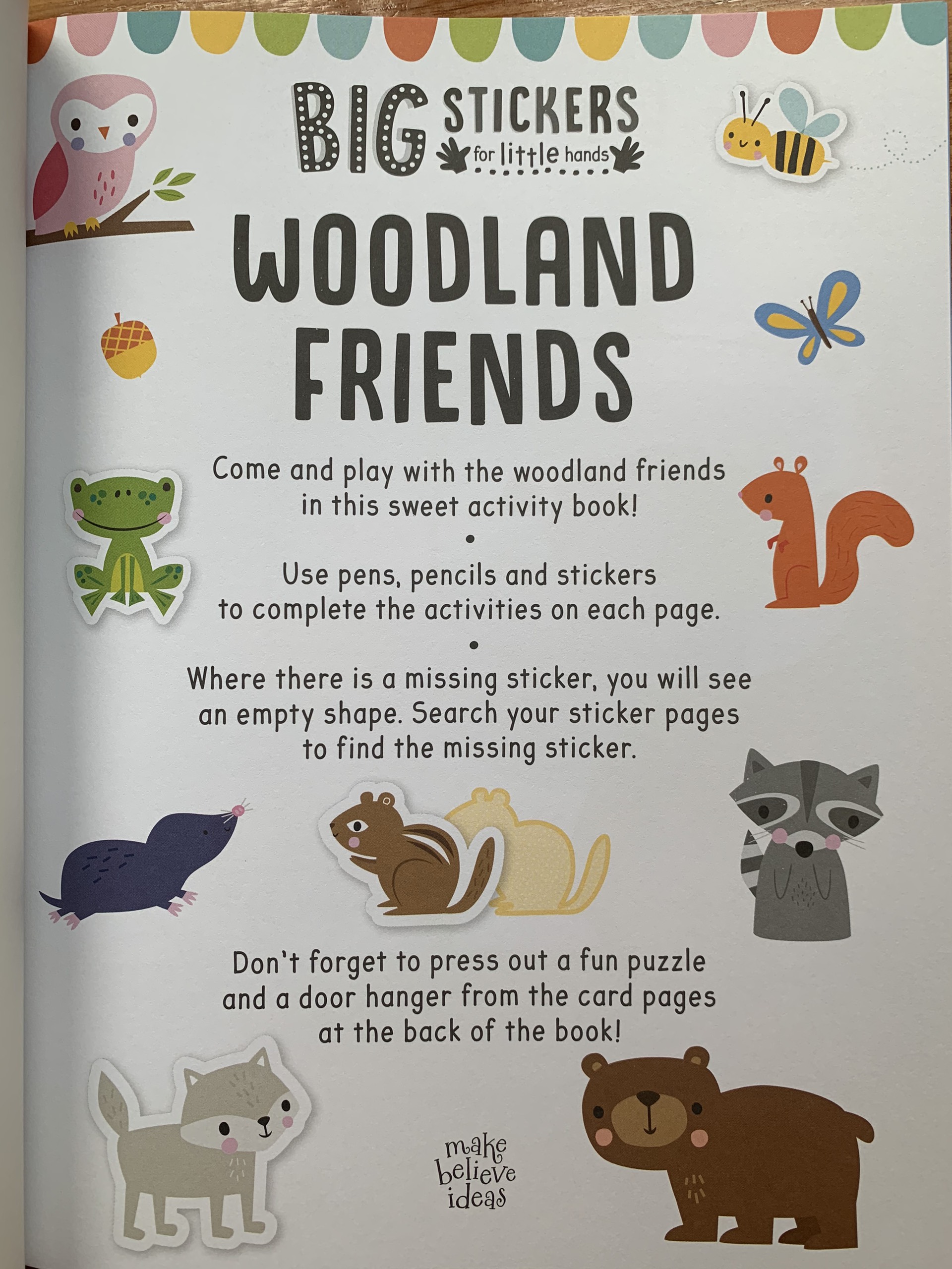 Sách tương tác sticker – Động vật trong rừng - Woodland Animals (Sticker activity book)