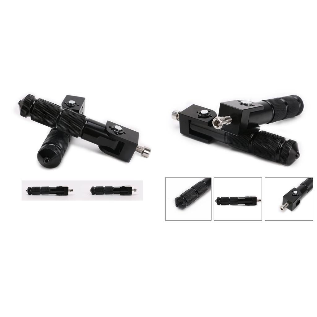 4x Motorcycle Rear Footrests Footpegs M8 Universal Non-slip Foot Rest Pegs