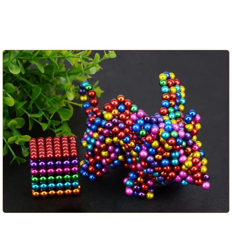 Nam châm bi 8 màu - Bucky ball 5mm , Bi nam châm tròn - bucky ball 8 màu giúp tăng khả năng tư du