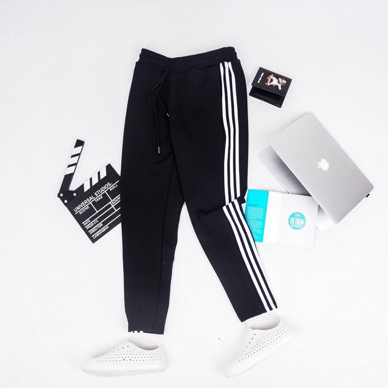 Quần thể thao 3 sọc nam nữ unisex- quần viền jogger nam nữ -Quần 3 viền thể dục