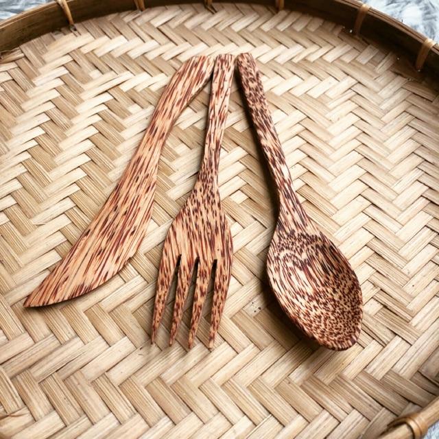 Dao- Muỗng- Nĩa gỗ dừa