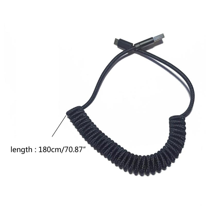 HSV Type C Micro Coiled Cable Wire Mechanical Keyboard GH60 USB Cable Type-C Cable