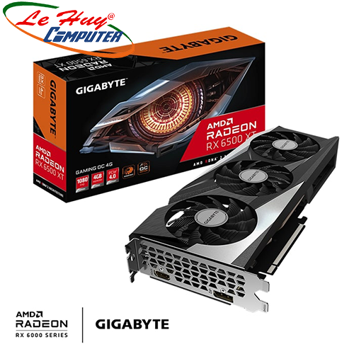 Card Màn Hình - VGA GIGABYTE Radeon RX 6500 XT GAMING OC 4G (GV-R65XTGAMING OC-4GD) -- Hàng Chính Hãng