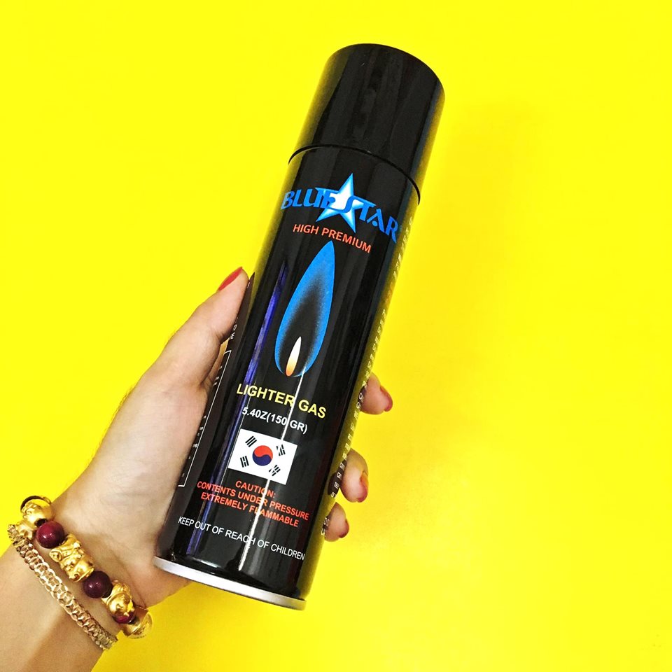 Gas bơm bật lửa Bluestar 275ml kèm 5 đầu bơm tiện lợi