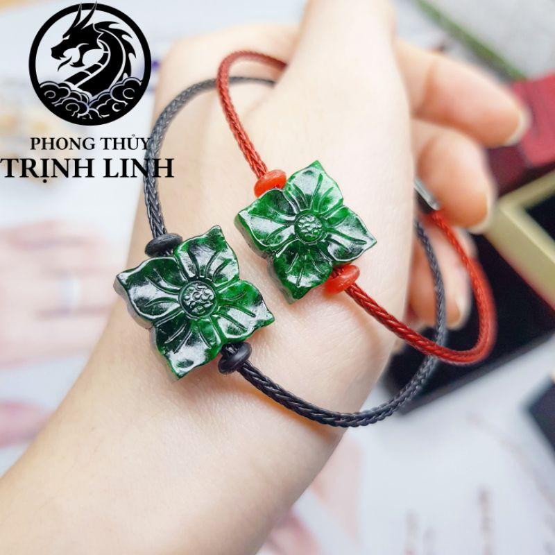 VÒNG TAY HOA SEN 4 CÁNH TÀI LỘC - BÌNH AN DÂY THÉP CAO CẤP
