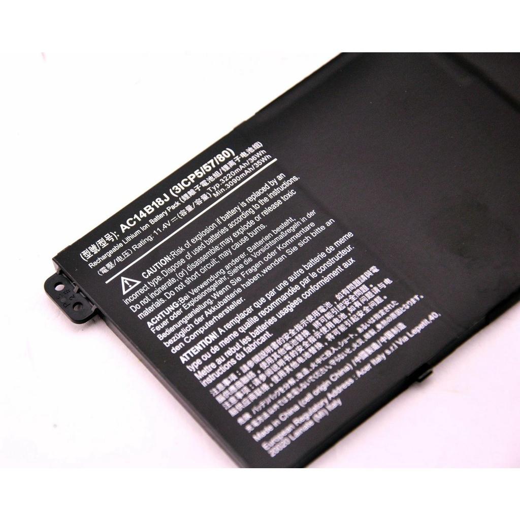 Pin Dùng cho Laptop Acer Aspire E11 E3-112 ES1-511 NE513 A114-31 A314-31 A315-21 A315-21G AC14B13J AC14B18J (Original) 35wh