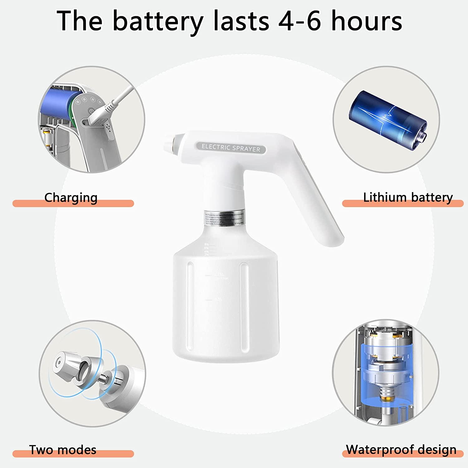 Bình Xịt Điện Cho Cây, Bình Tưới Điện Sạc USB