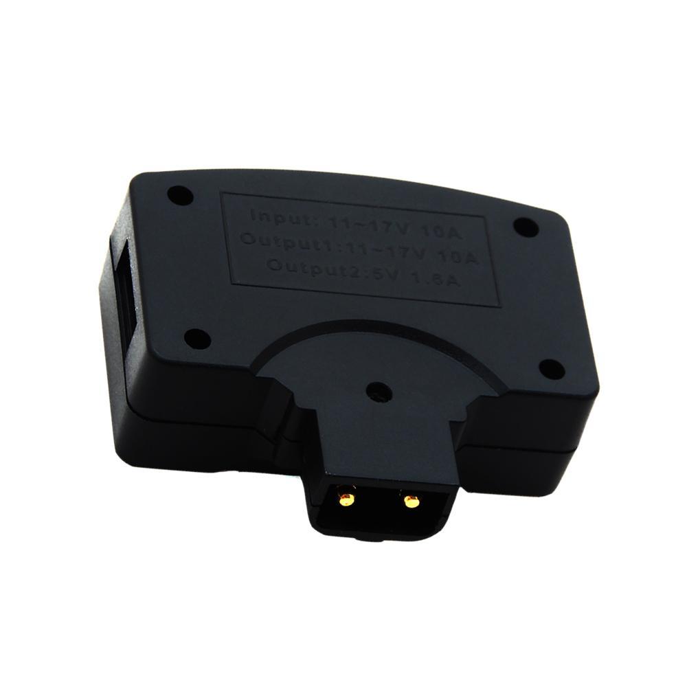 2X D-Tap P-Tap to USB Adapter 5V for V-Mount Camera Battery(Dtap to USB