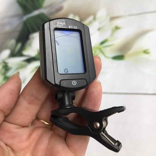 Tuner guitar ET-33 chỉnh dây chuẩn - Máy chính hãng dễ tự chỉnh - Đặt hàng tặng pick
