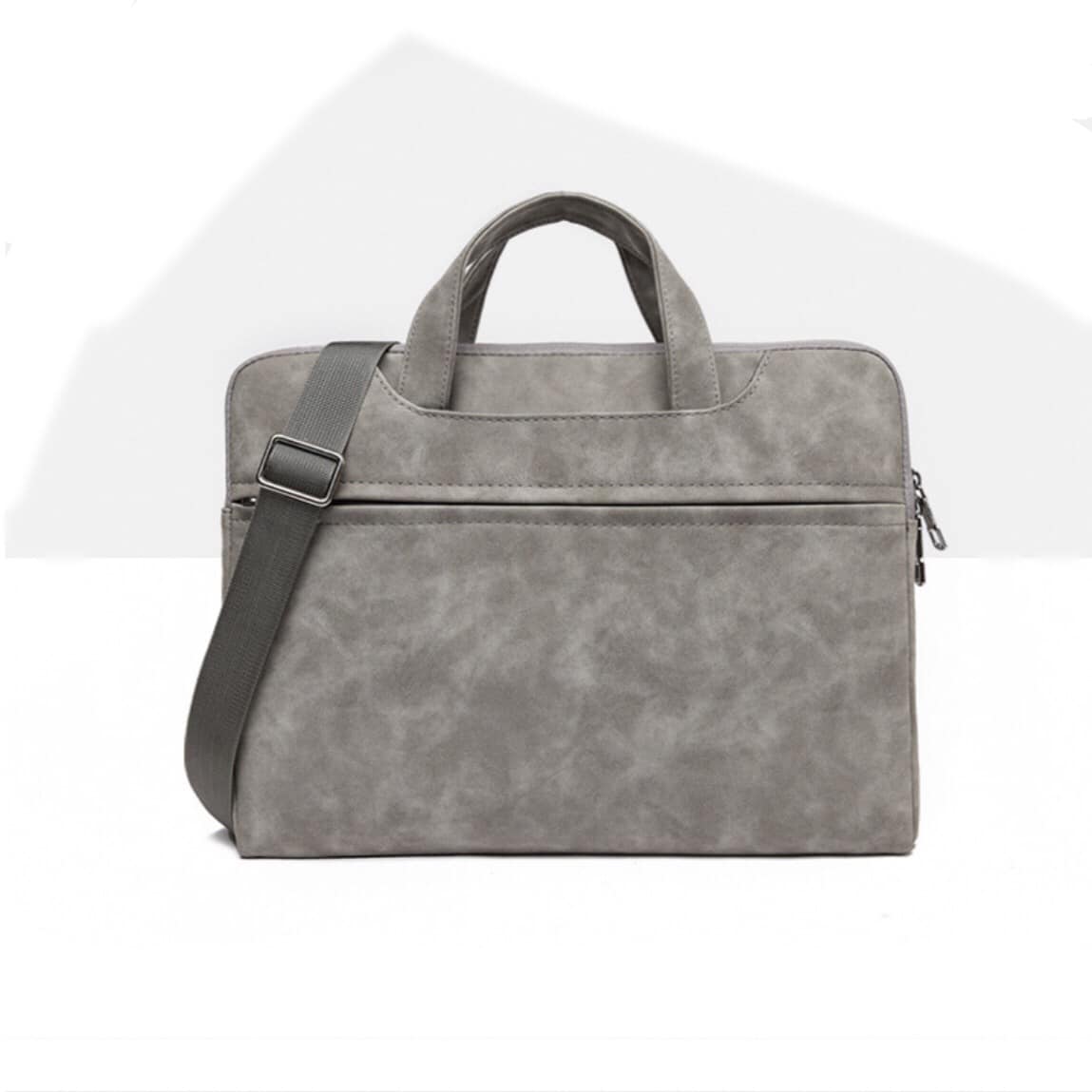 Cặp Xách Da, Túi Chống Sốc, Cặp Đựng Macbook, Laptop, Surface Siêu Chống Nước - Xám - 13 Inch