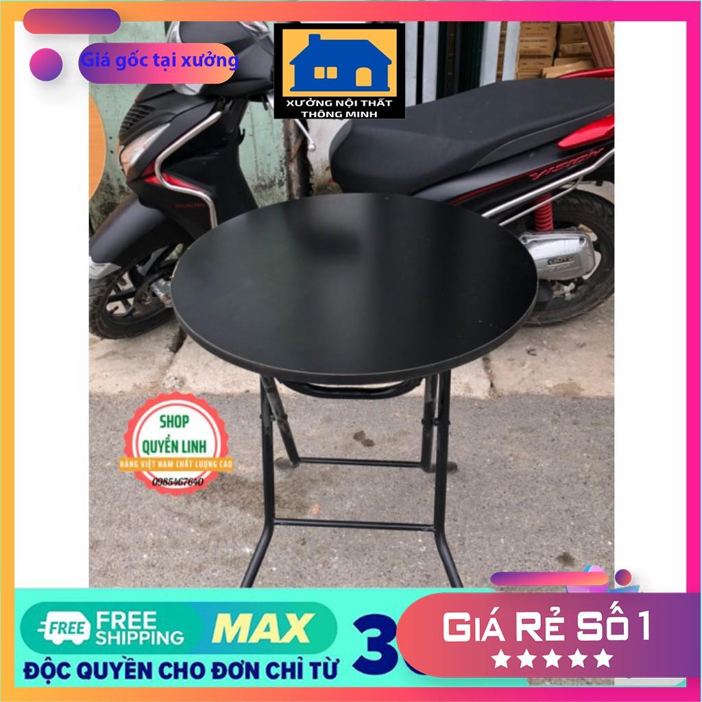 Bàn cà phê ️ ️ bàn gấp gọn tiện dụng tròn 60 cao 72 cm