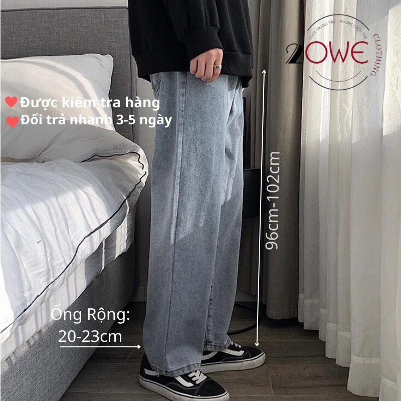 Quần jean baggy nam, quan jeans bò ống suông rộng SR_01 HotHit 2021