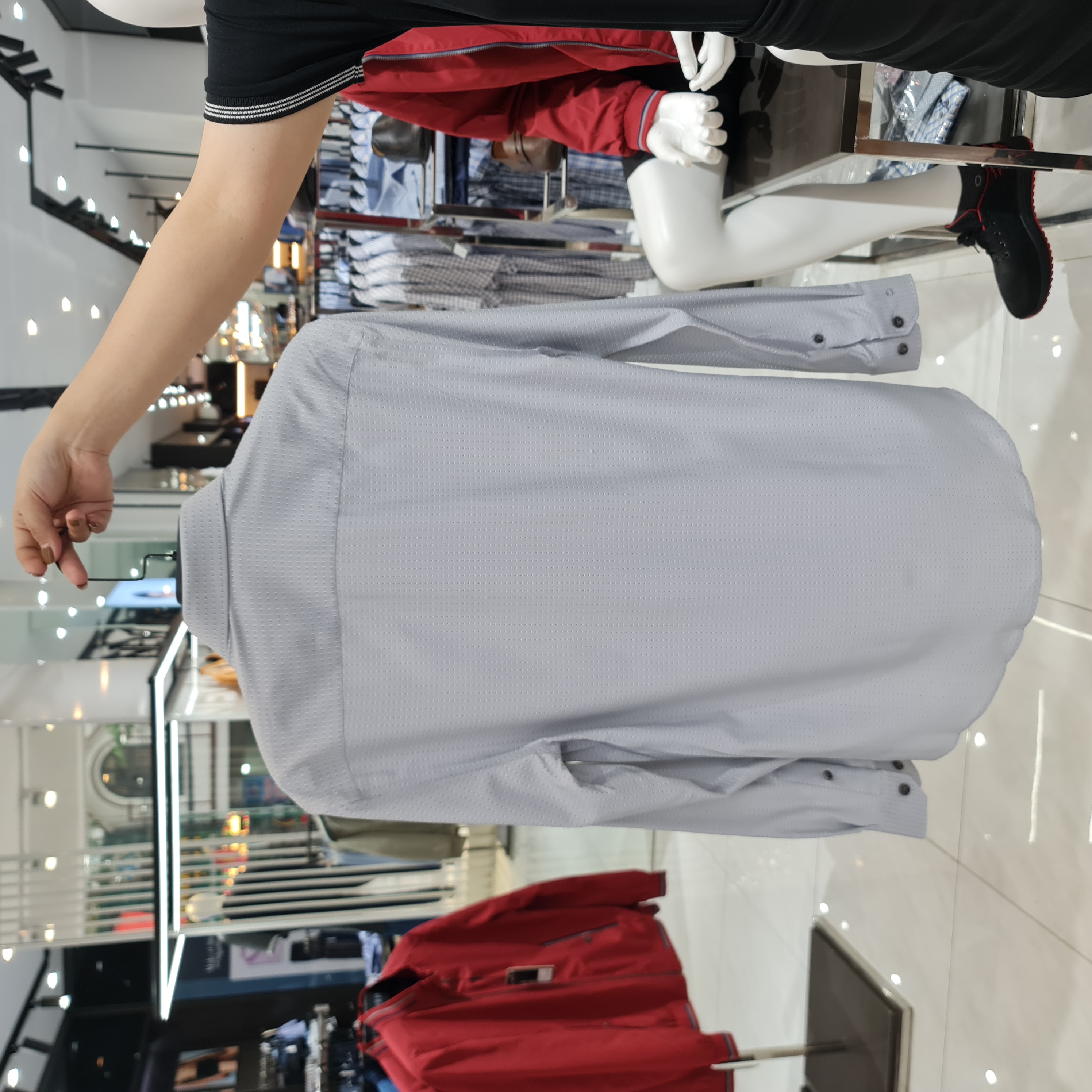 OWEN - Áo sơ mi nam dài tay dáng SLIMFIT sợi Cafe - Mã AS23330D