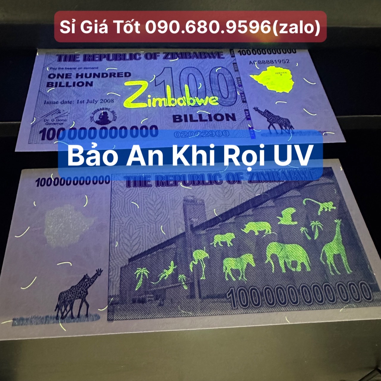 Sỉ Giá Tốt 100 Tờ Zimbabwe Kỉ Niệm, Hình Con Hươu, Có Số Lượng Lớn