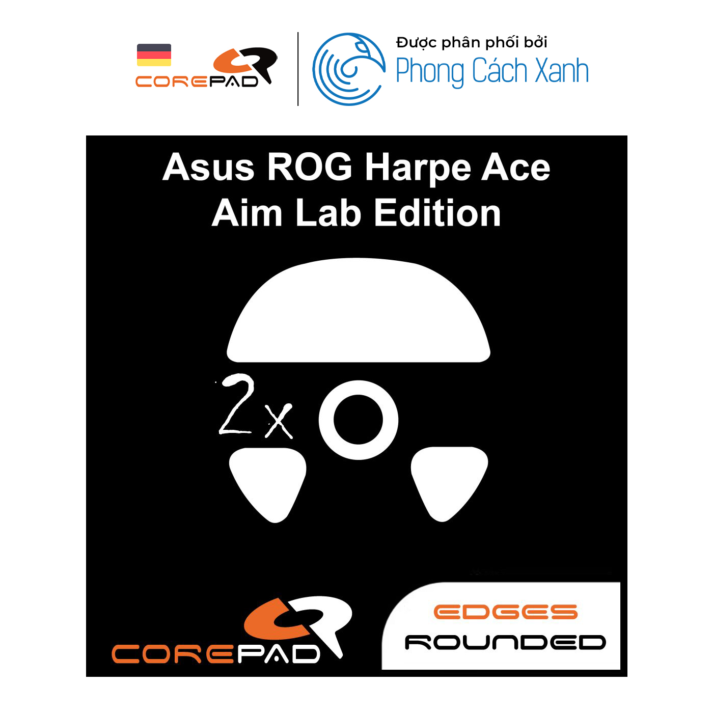 Feet chuột PTFE Corepad Skatez PRO cho ROG Harpe Ace Aim Lab Edition - Hàng Chính Hãng