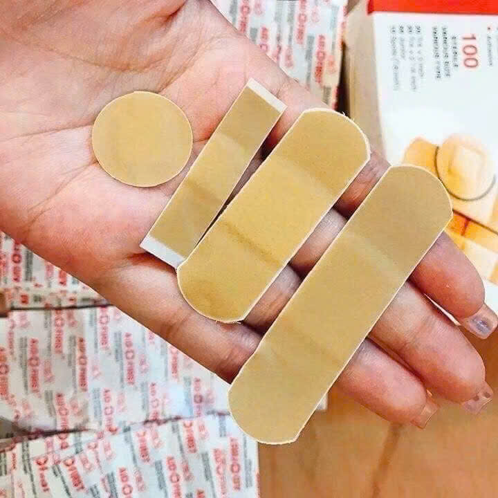 Băng Dán Cá Nhân Hộp 100 Miếng – Băng Gâu Dán Vết Thương Nhiều Kích Cỡ, Bảo Vệ Hiệu Quả - HÀNG CHÍNH HÃNG MINIIN