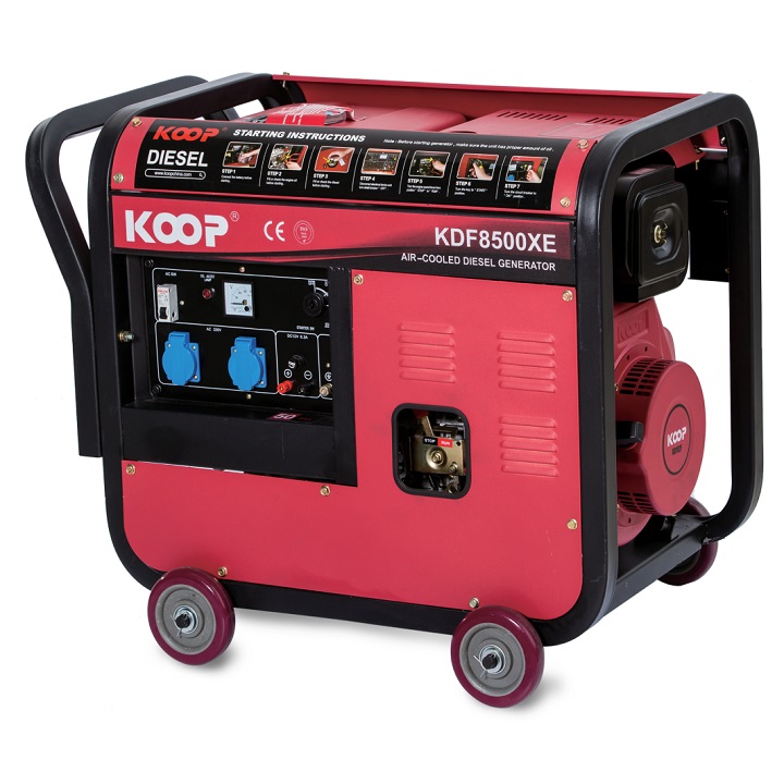 Máy Phát Điện Chạy Dầu 6.0KW Koop KDF8500XE