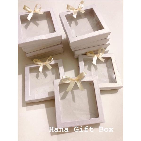 Hộp quà kính trong 10*10*2 #HânGiftBox